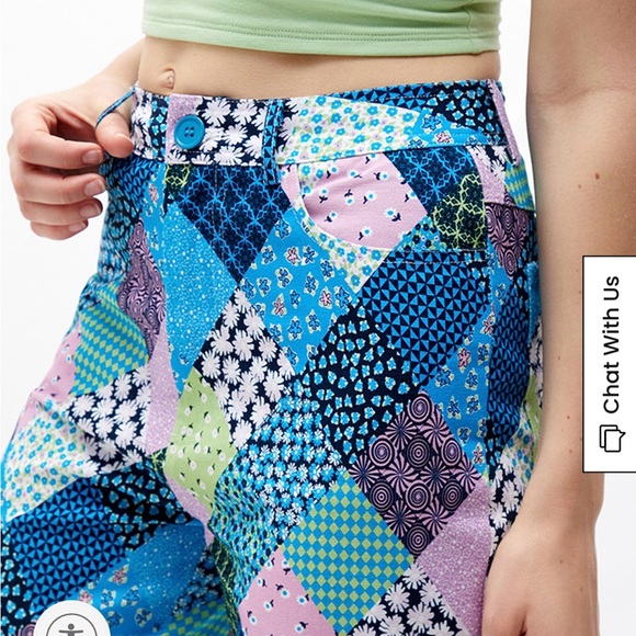 Another Girl by Pacsun patchwork pants in blue in size 6 - Picture 3 of 4